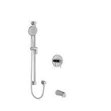 Riobel KIT#1244GSC - 1/2'' 2-way Type T/P (thermostatic/pressure balance) coaxial system with spout and hand
