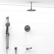 Riobel KIT#1345C-6-EX - Type T/P (thermostatic/pressure balance) 1/2'' coaxial 3-way system with hand shower rai