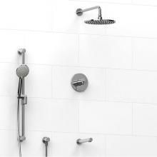 Riobel KIT#1345C-SPEX - Type T/P (thermostatic/pressure balance) 1/2'' coaxial 3-way system with hand shower rai