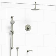 Riobel KIT#1345CSTMBN-6-SPEX - Type T/P (thermostatic/pressure balance) 1/2'' coaxial 3-way system with hand shower rai