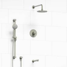 Riobel KIT#1345CSTMBN-SPEX - Type T/P (thermostatic/pressure balance) 1/2'' coaxial 3-way system with hand shower rai
