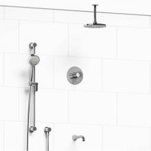 Riobel KIT#1345EDTMC-6-SPEX - Type T/P (thermostatic/pressure balance) 1/2'' coaxial 3-way system with hand shower rai
