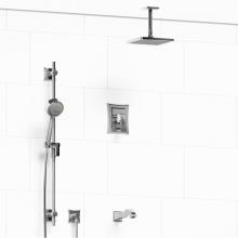 Riobel KIT#1345EFC-6-SPEX - Type T/P (thermostatic/pressure balance) 1/2'' coaxial 3-way system with hand shower rai