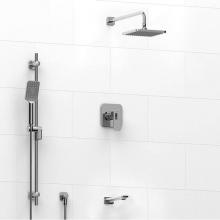 Riobel KIT#1345EQC-SPEX - Type T/P (thermostatic/pressure balance) 1/2'' coaxial 3-way system with hand shower rai