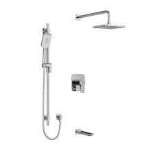 Riobel KIT#1345FRC-EX - Type T/P (thermostatic/pressure balance)  1/2'' coaxial 3-way system with hand shower ra