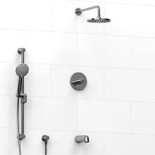 Riobel KIT#1345GSC-EX - Type T/P (thermostatic/pressure balance)  1/2'' coaxial 3-way system with hand shower ra