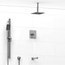 Riobel KIT#1345PXTQC-6-EX - Type T/P (thermostatic/pressure balance) 1/2'' coaxial 3-way system with hand shower rai