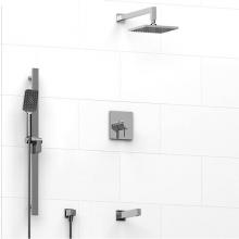 Riobel KIT#1345PXTQC-SPEX - Type T/P (thermostatic/pressure balance) 1/2'' coaxial 3-way system with hand shower rai
