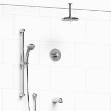 Riobel KIT#1345RTC-6-SPEX - Type T/P (thermostatic/pressure balance) 1/2'' coaxial 3-way system with hand shower rai