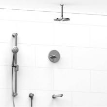 Riobel KIT#1345RUTMC-6-EX - Type T/P (thermostatic/pressure balance) 1/2'' coaxial 3-way system with hand shower rai
