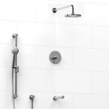 Riobel KIT#1345RUTMC-SPEX - Type T/P (thermostatic/pressure balance) 1/2'' coaxial 3-way system with hand shower rai