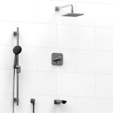 Riobel KIT#1345SAC-SPEX - Type T/P (thermostatic/pressure balance) 1/2'' coaxial 3-way system with hand shower rai