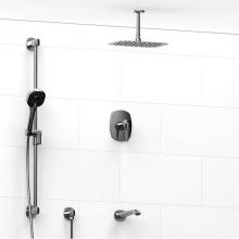 Riobel KIT#1345VYC-6-SPEX - Type T/P (thermostatic/pressure balance) 1/2'' coaxial 3-way system with hand shower rai