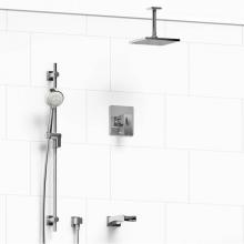 Riobel KIT#1345ZOTQC-6-SPEX - Type T/P (thermostatic/pressure balance) 1/2'' coaxial 3-way system with hand shower rai