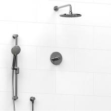 Riobel KIT#1623C-SPEX - Type T/P (thermostatic/pressure balance) 1/2'' coaxial system with hand shower rail and