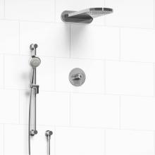 Riobel KIT#2745CSTMC-EX - Type T/P (thermostatic/pressure balance) 1/2'' coaxial 3-way system with hand shower rai