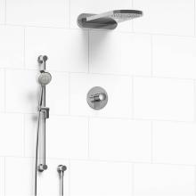 Riobel KIT#2745EDTMC-SPEX - Type T/P (thermostatic/pressure balance) 1/2'' coaxial 3-way system with hand shower rai