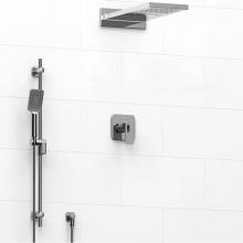 Riobel KIT#2745EQC-EX - Type T/P (thermostatic/pressure balance) 1/2'' coaxial 3-way system with hand shower rai