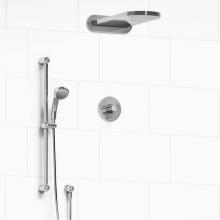 Riobel KIT#2745GNC-SPEX - Type T/P (thermostatic/pressure balance) 1/2'' coaxial 3-way system with hand shower rai