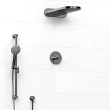 Riobel KIT#2745GSC-EX - Type T/P (thermostatic/pressure balance)  1/2'' coaxial 3-way system with hand shower ra