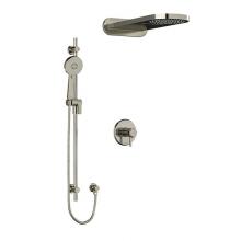 Riobel KIT#2745MMRDLBN-EX - Type T/P (thermostatic/pressure balance) 1/2'' coaxial 3-way system with hand shower rai