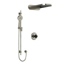 Riobel KIT#2745MMRDXBNBK-EX - Type T/P (thermostatic/pressure balance) 1/2'' coaxial 3-way system with hand shower rai