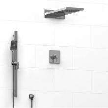 Riobel KIT#2745PXTQC-EX - Type T/P (thermostatic/pressure balance) 1/2'' coaxial 3-way system with hand shower rai