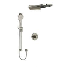 Riobel KIT#2745RUTMBN-SPEX - Type T/P (thermostatic/pressure balance) 1/2'' coaxial 3-way system with hand shower rai