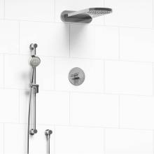Riobel KIT#2745SYTMC-EX - Type T/P (thermostatic/pressure balance) 1/2'' coaxial 3-way system with hand shower rai