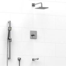 Riobel KIT2845C-6 - Type T/P 1/2'' coaxial 3-way system with hand shower rail, shower head and spout