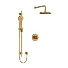 Riobel KIT#323MMRDXBG-6-EX - Type T/P (thermostatic/pressure balance) 1/2'' coaxial 2-way system with hand shower and