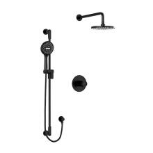 Riobel KIT#323PBBK-6 - Type T/P (thermostatic/pressure balance) 1/2'' coaxial 2-way system with hand shower and