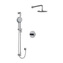 Riobel KIT#323PBC-EX - Type T/P (thermostatic/pressure balance) 1/2'' coaxial 2-way system with hand shower and
