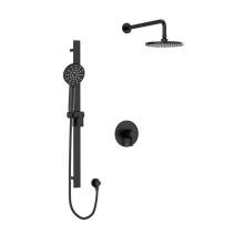 Riobel KIT#323PXTMBK-EX - Type T/P (thermostatic/pressure balance) 1/2'' coaxial 2-way system with hand shower and