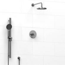 Riobel KIT#323PXTMC-SPEX - Type T/P (thermostatic/pressure balance) 1/2'' coaxial 2-way system with hand shower and