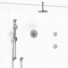 Riobel KIT#3545CSTMC-6-EX - Type T/P (thermostatic/pressure balance) 1/2'' coaxial 3-way system, hand shower rail, e