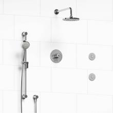 Riobel KIT#3545CSTMC-EX - Type T/P (thermostatic/pressure balance) 1/2'' coaxial 3-way system, hand shower rail, e