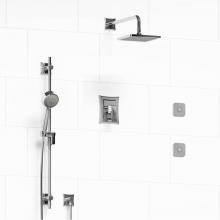 Riobel KIT#3545EFC-EX - Type T/P (thermostatic/pressure balance) 1/2'' coaxial 3-way system, hand shower rail, e