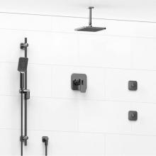 Riobel KIT#3545EQC-6-SPEX - Type T/P (thermostatic/pressure balance) 1/2'' coaxial 3-way system, hand shower rail, e