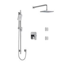 Riobel KIT#3545FRC-SPEX - Type T/P (thermostatic/pressure balance)  1/2'' coaxial 3-way system, hand shower rail,