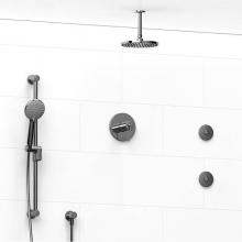 Riobel KIT#3545GSC-6-SPEX - Type T/P (thermostatic/pressure balance)  1/2'' coaxial 3-way system, hand shower rail,