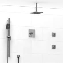 Riobel KIT#3545PXTQC-6-EX - Type T/P (thermostatic/pressure balance) 1/2'' coaxial 3-way system, hand shower rail, e