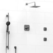Riobel KIT#3545SAC-SPEX - Type T/P (thermostatic/pressure balance) 1/2'' coaxial 3-way system, hand shower rail, e