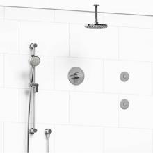 Riobel KIT#3545SYTMC-6-SPEX - Type T/P (thermostatic/pressure balance) 1/2'' coaxial 3-way system, hand shower rail, e