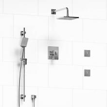 Riobel KIT#3545ZOTQC-EX - Type T/P (thermostatic/pressure balance) 1/2'' coaxial 3-way system, hand shower rail, e