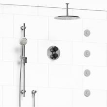 Riobel KIT#483MMRD+CBK-6 - Type T/P (thermostatic/pressure balance) 3/4'' double coaxial system with hand shower ra