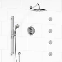 Riobel KIT#483RTC - Type T/P (thermostatic/pressure balance) 3/4'' double coaxial system with hand shower ra