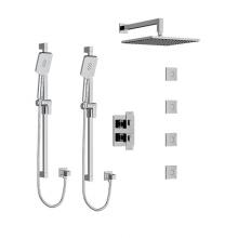 Riobel KIT#783USC - Type T/P (thermostatic/pressure balance)  3/4'' double coaxial system with 2 hand shower