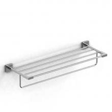 Riobel KS9C - Kubik™ 24'' Towel Bar With Shelf
