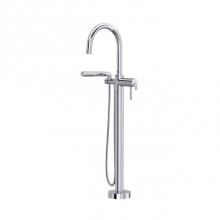 Riobel TAU39C - Authentica™ Thermostatic Single  Hole Floor Mount Tub Filler Trim